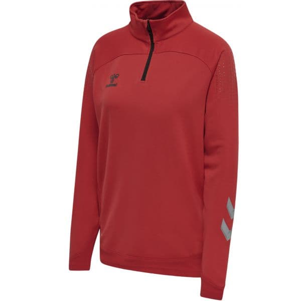 Hummel Sweatshirt Lead Woman Half Zip 207424-3062 M Vermelho