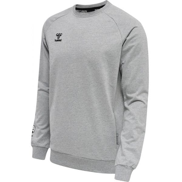 Hummel Hmlmove Grid Cotton Sweatshirt 214788-2006 S Cinzento