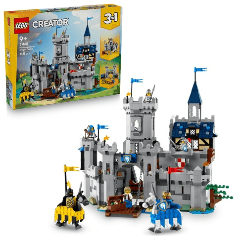 LEGO Creator 3in1 Castelo Medieval com Cavaleiro e Cavalo - 31168
