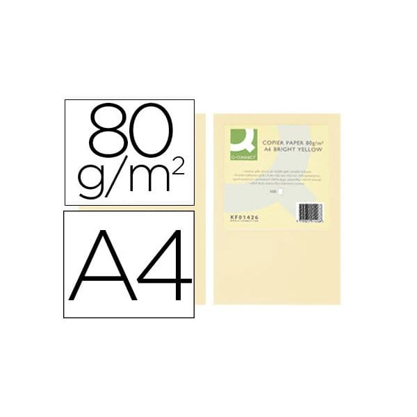 Q-Connect Resma 500 Fls Papel A4 80g Creme - KF16264