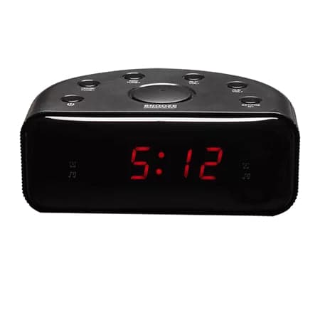 Denver Rádio Relógio Despertador CR-430 Rádio FM PLL Digital Preto
