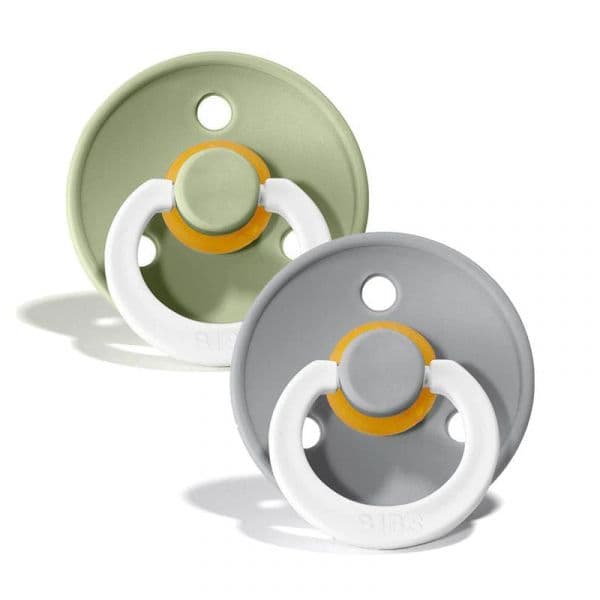 Bibs Colour 2 Chupetas Noturnas T6-18m Sage/cloud