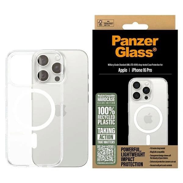 PanzerGlass Capa HardCase para iPhone 16 Pro 6.3'' Transparente