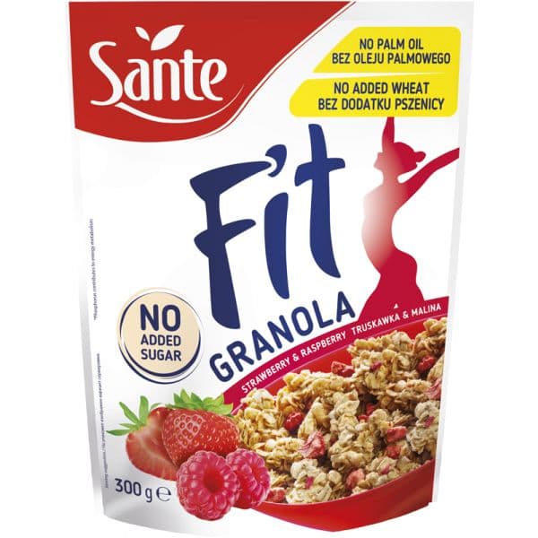 Santé Fit Granola Framboesa Morango sem Açúcar Adicionado 300g