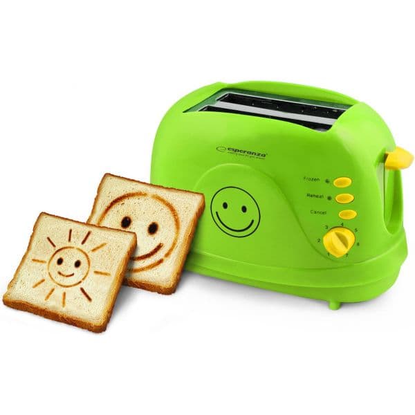 Esperanza Torradeira Smiley 750W 3EM1 com 7 Níveis e Gravuras - EKT003