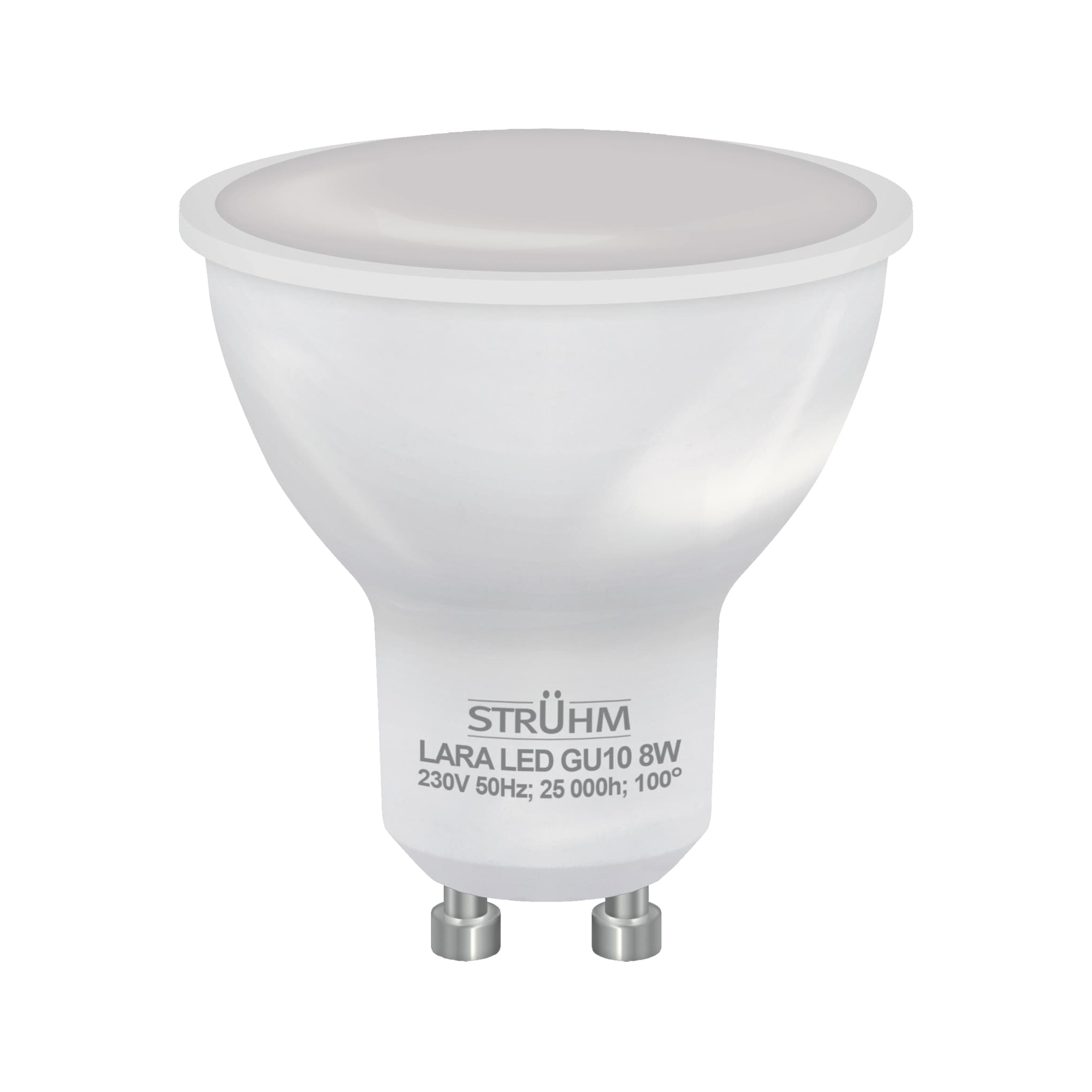 Lâmpada LED Dicroica GU10 8W Branco Quente – LARA