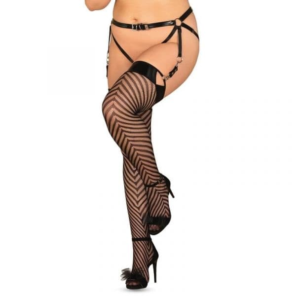 Obsessive Meias de Ligas S818 Tamanho Queen Tamanho 44 XXL - PR2010371087