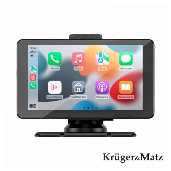 Kruger Matz Monitor Auto 7" para Tablier Carplay/Android BT/AUX/FM