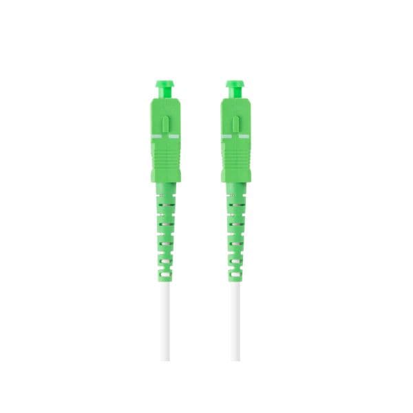 lanberg Latiguillo Fibra Óptica SC/APC a SC/APC Simplex Monomodo G657B3 10m White - 10434780