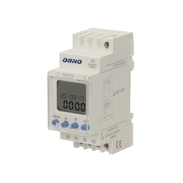 Orno Temporizador Semanal Digital 2300W (din) - OR-PRE-433