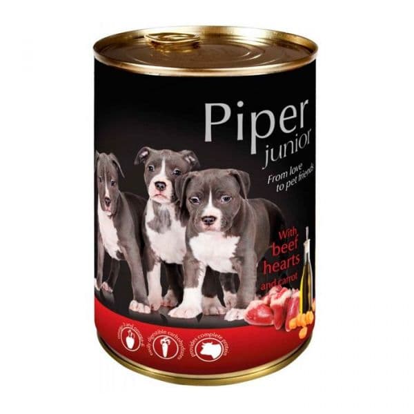 Ração Húmida Piper Junior Vaca & Cenoura 400g