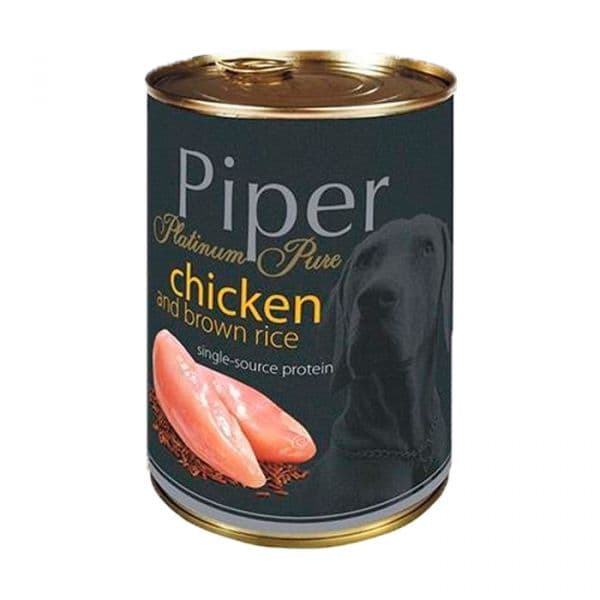 Ração Húmida Piper Platinum Pure Frango & Arroz 400g