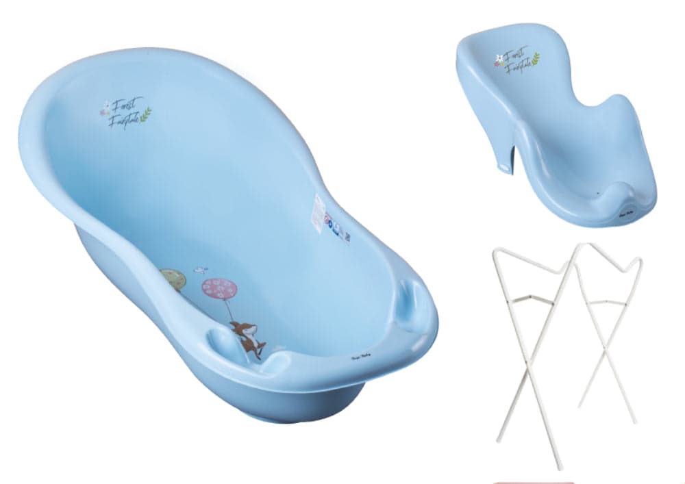 Banheira 102 cm com suporte e assento anti-derrapante B.Active Forest Fairytale Blue