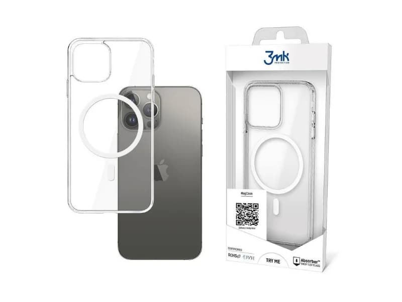 Capa Magcase 3MK iPhone 13 Pro Max Transparente