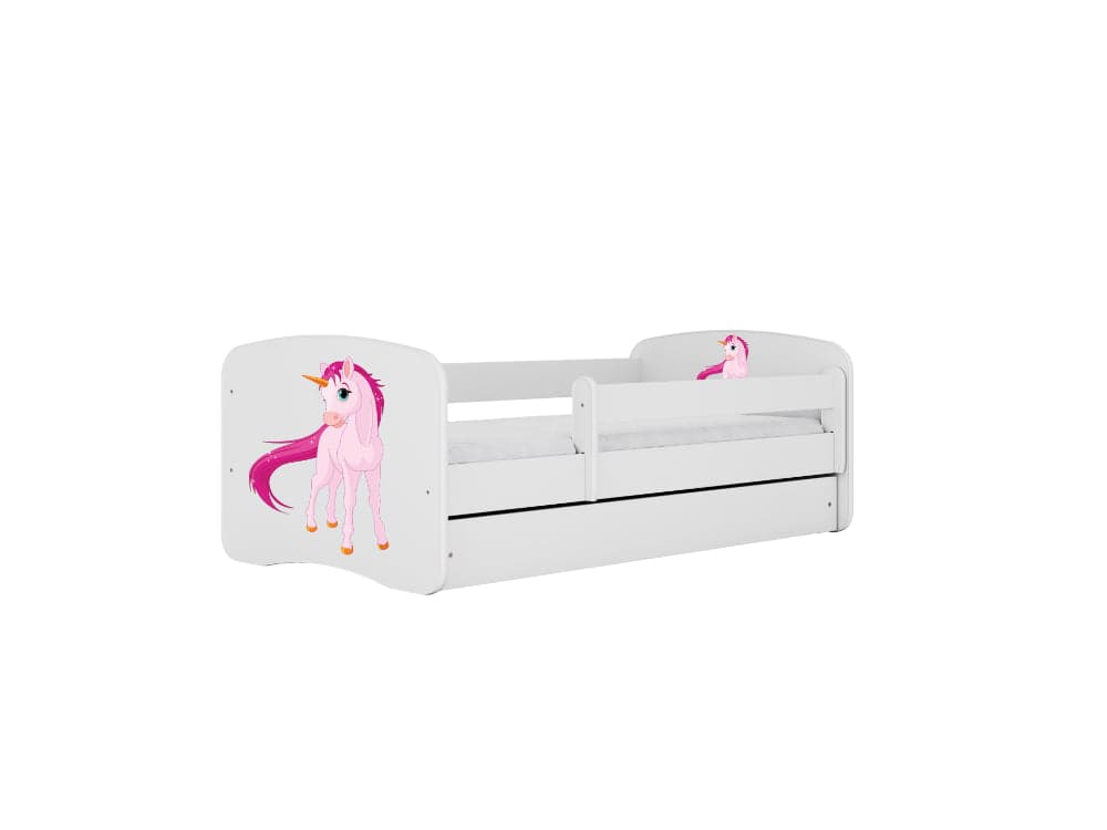 Cama 140 x 70 cm Kocot Kids com gaveta Babydreams Unicorn White