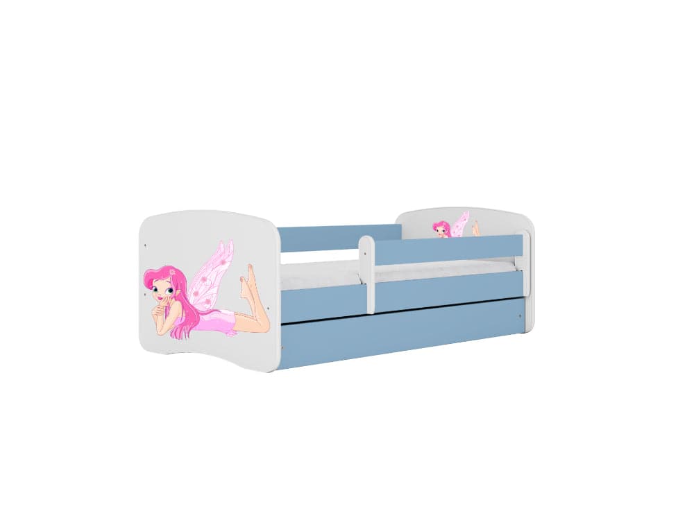 Cama 140 x 70 cm Kocot Kids BabyDreams Fairy com asas Blue