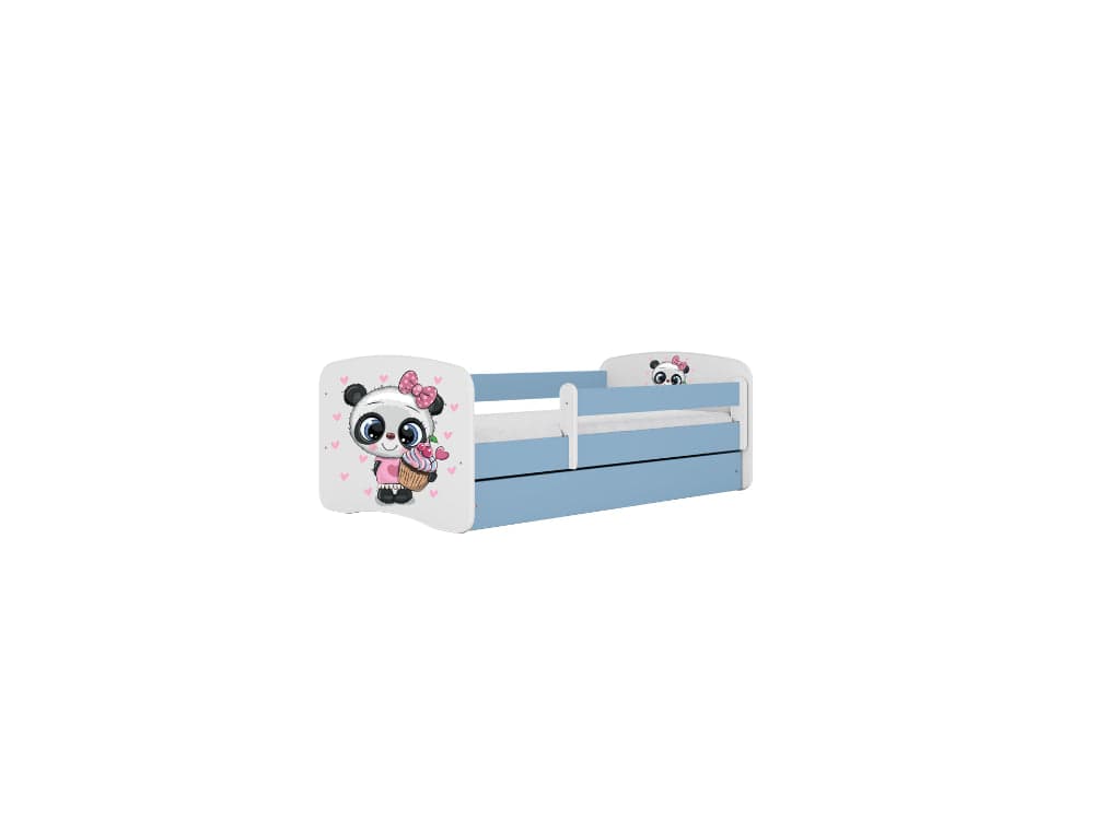 Cama 160 x 80 cm Kocot Kids com gaveta BabyDreams Panda Blue