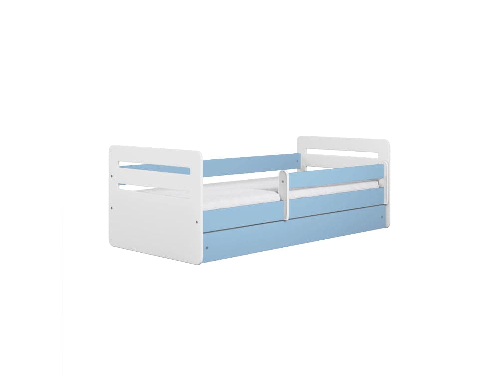 Cama 180 x 80 cm Kocot Kids com gaveta e colchão Tomi Blue