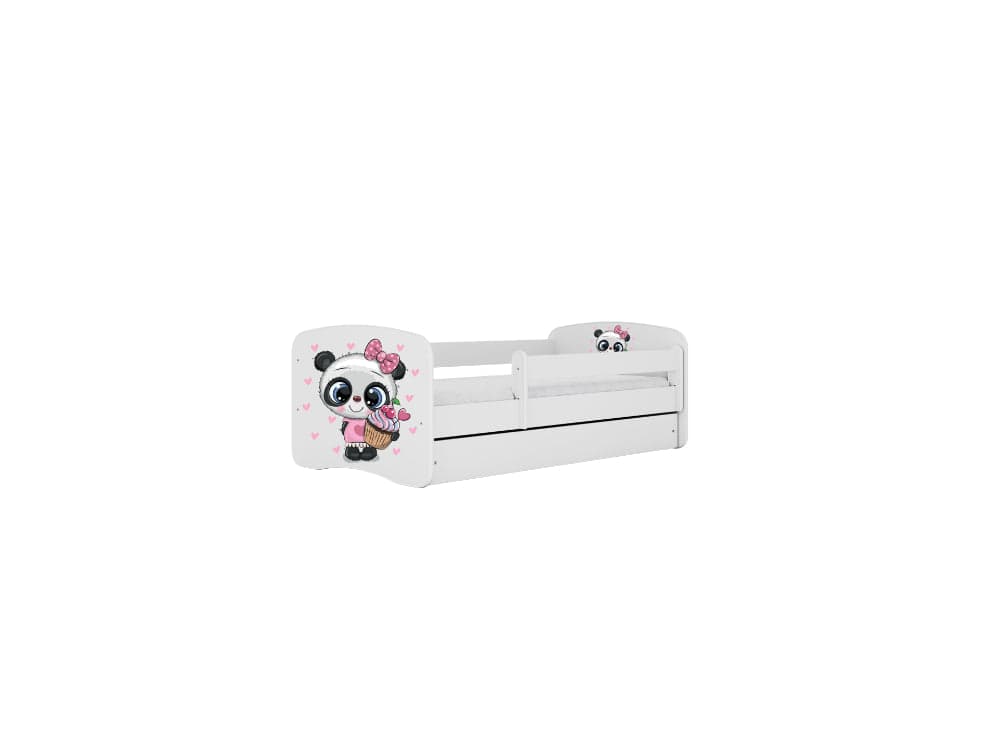 Cama 180 x 80 cm Kocot Kids com colchão BabyDreams Panda White