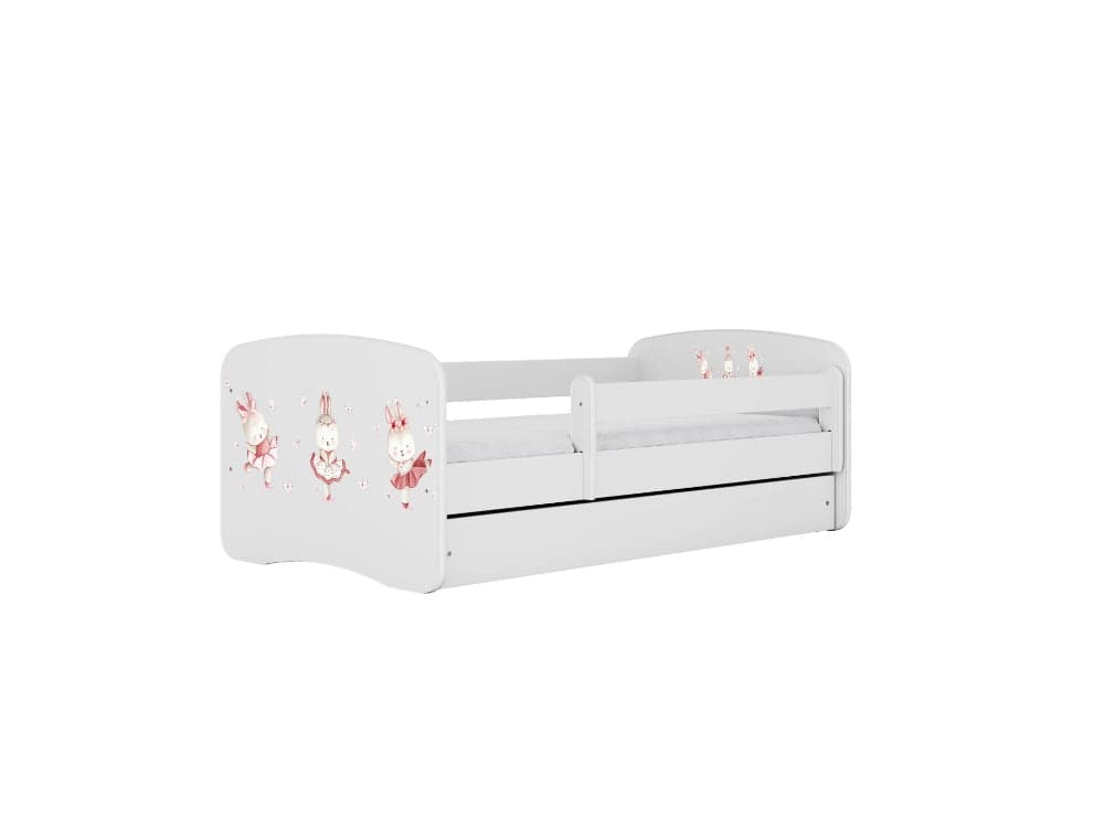 Cama 160 x 80 cm Kocot Kids BabyDreams Dancing Bunnies White