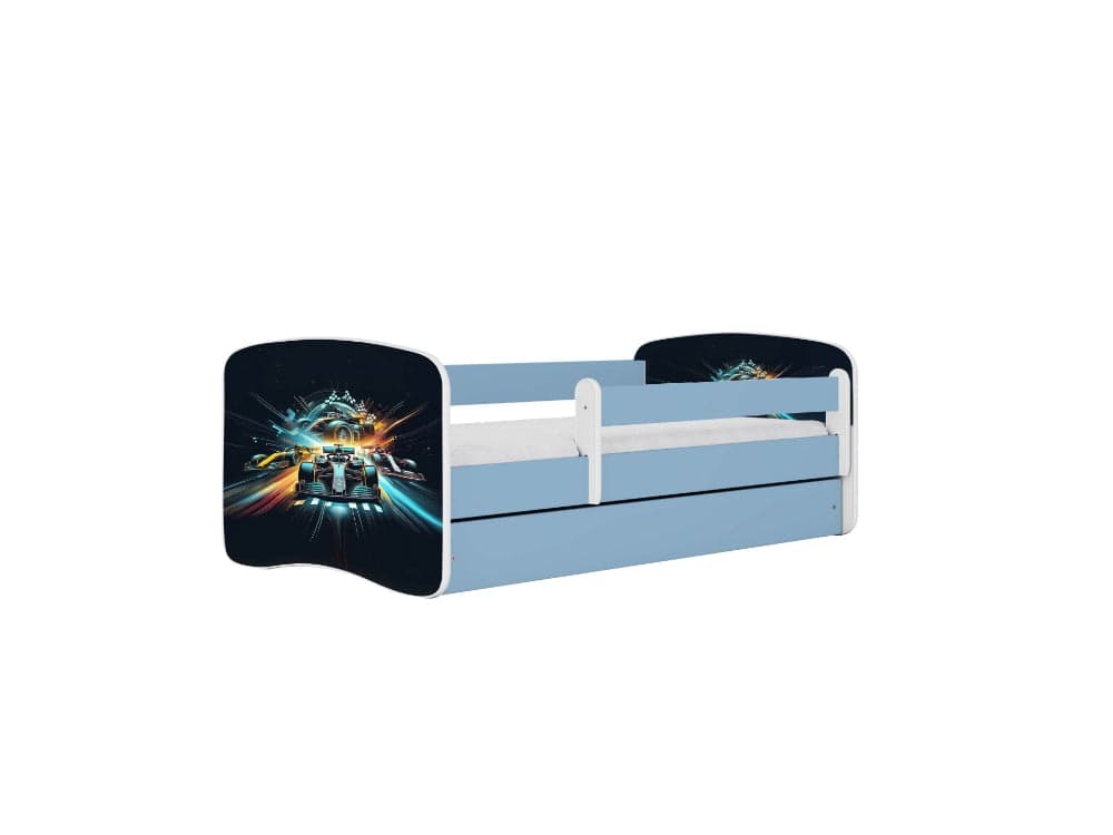 Cama 180 x 80 cm Kocot Kids BabyDreams Race Blue