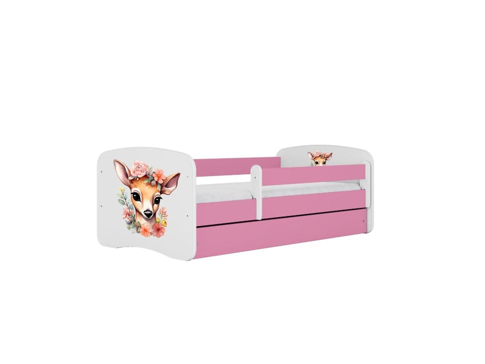 Cama 180 x 80 cm Kocot Kids com colchão BabyDreams Bambi Pink