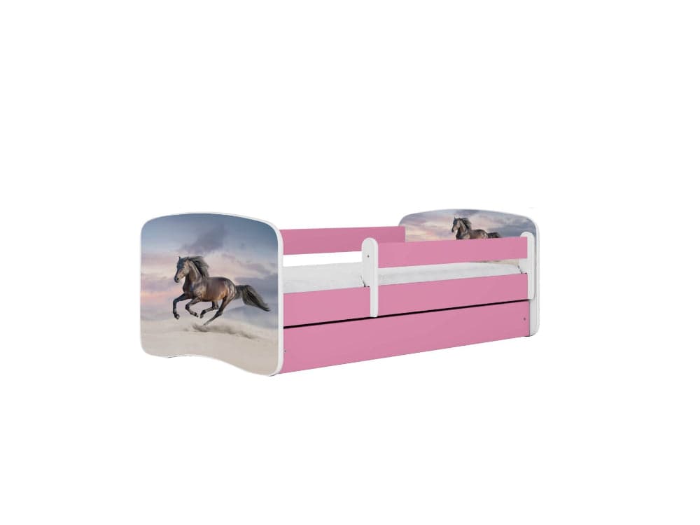 Cama 180 x 80 cm Kocot Kids BabyDreams Galloping Horse Pink