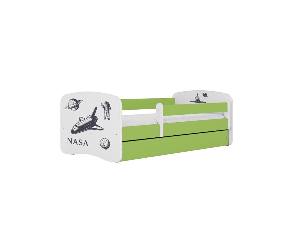 Cama 180 x 80 cm Kocot Kids BabyDreams Nasa Green