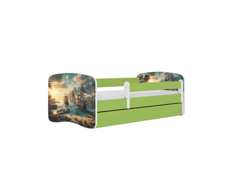 Cama 160 x 80 cm Kocot Kids BabyDreams Ship Green