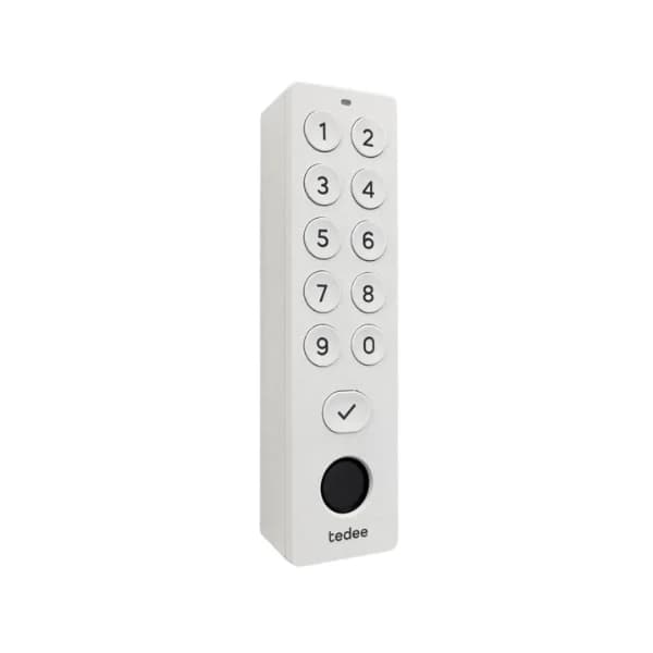 Tedee Pro Teclado Branco Biométrico - Keypad com Códigos + Impressão digital