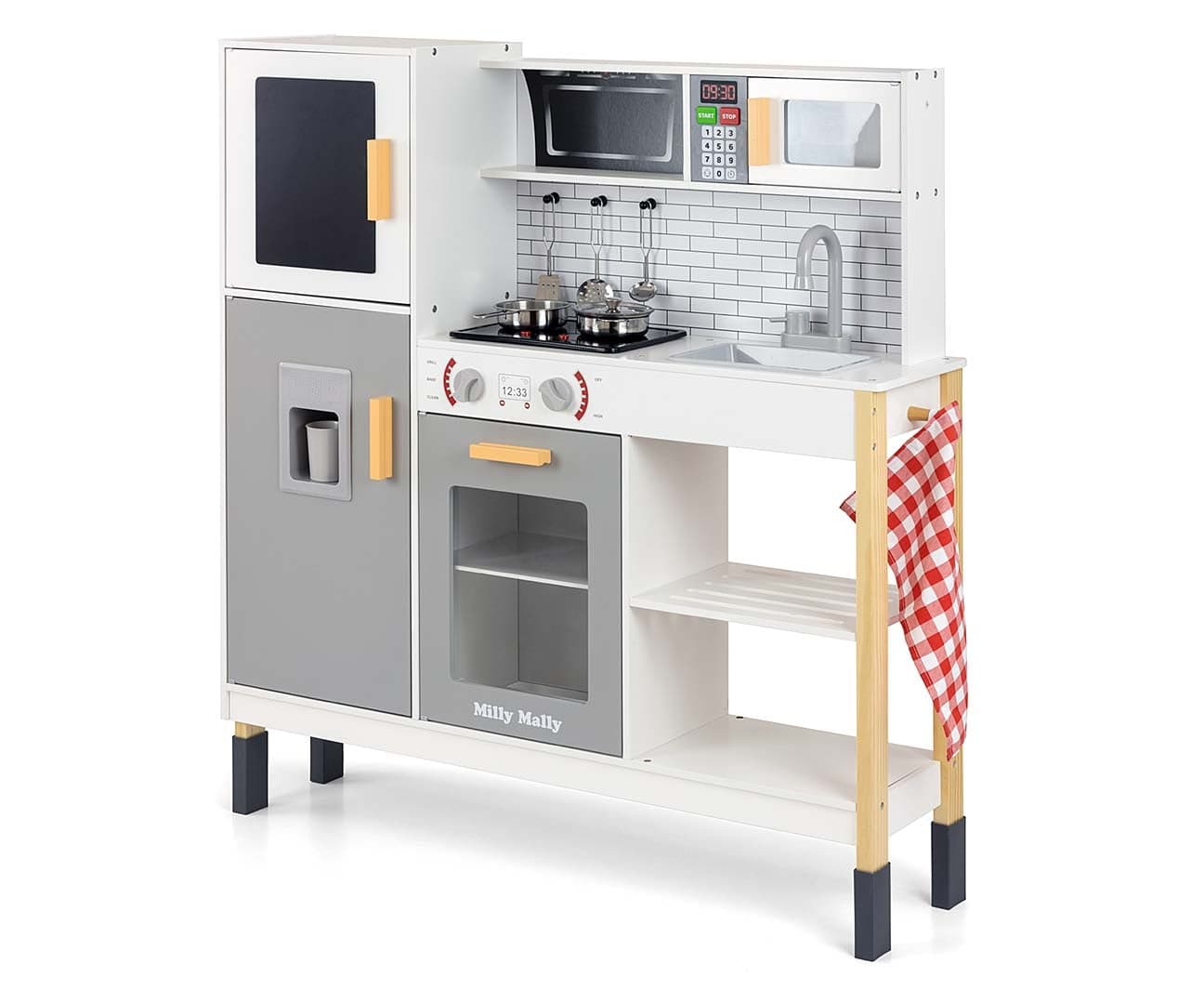 Cozinha De Madeira Esket Cinzento Milly Mally