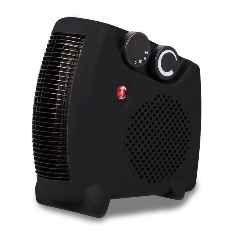 Aquecedor ventilador elétrico 1000 a 2000 W preto