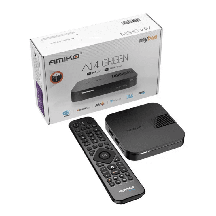 Amiko Box Android IPTV A14 Green 16GB/2GB 4K MYTVOnline3