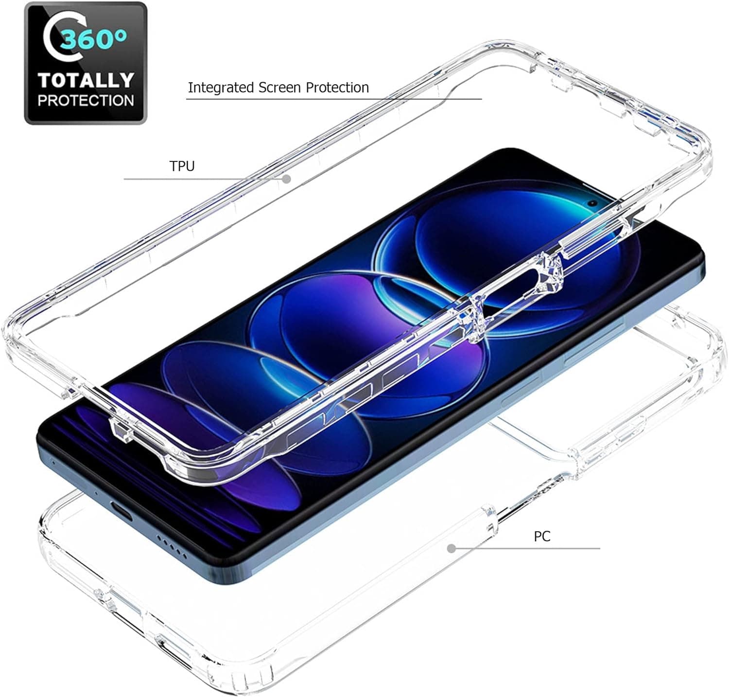 Capa Dupla 360 Xiaomi Xiaomi Mi 11 Ultra Transparente