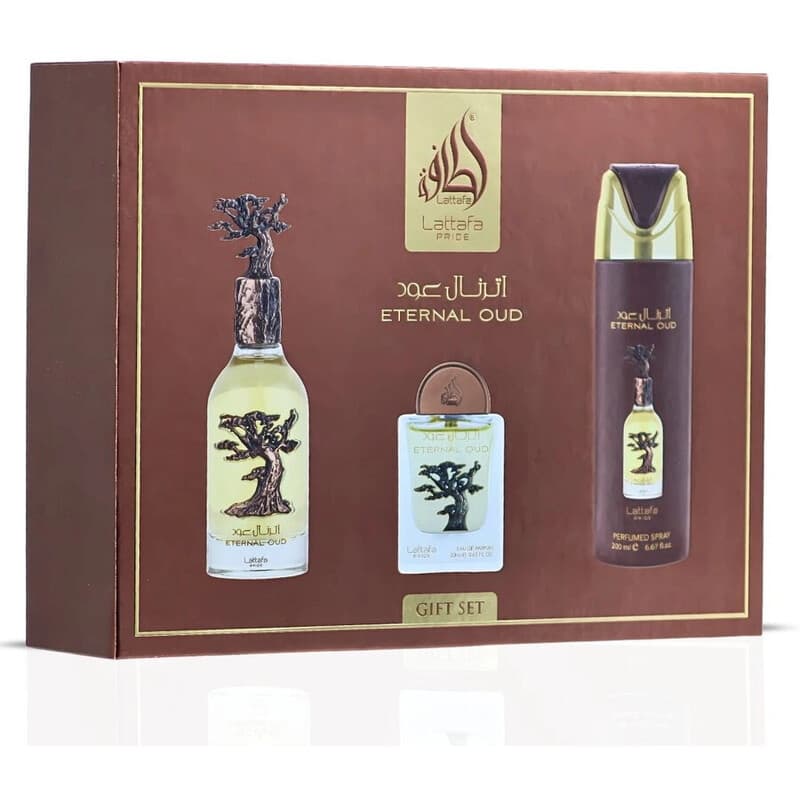Conjunto Eternal Oud  EDP 100 ml, Desodorizante 200 ml a EDP 20 ml