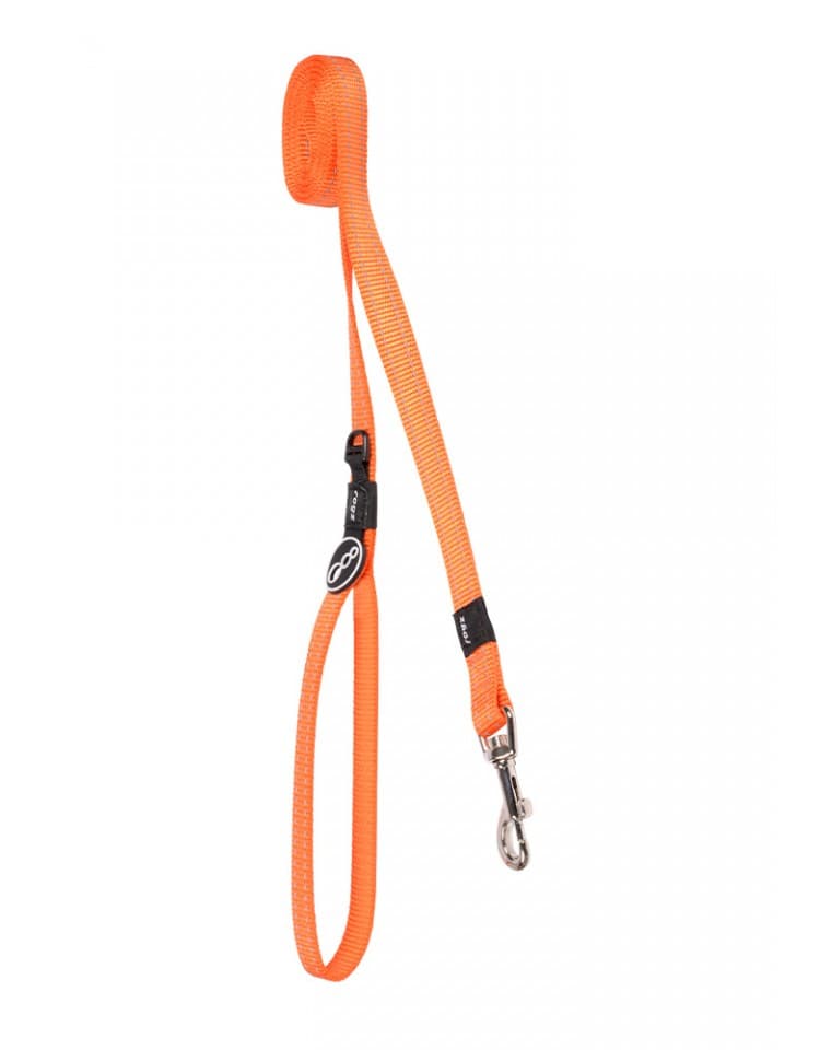 Rogz - Trela Refletora para cão - Laranja