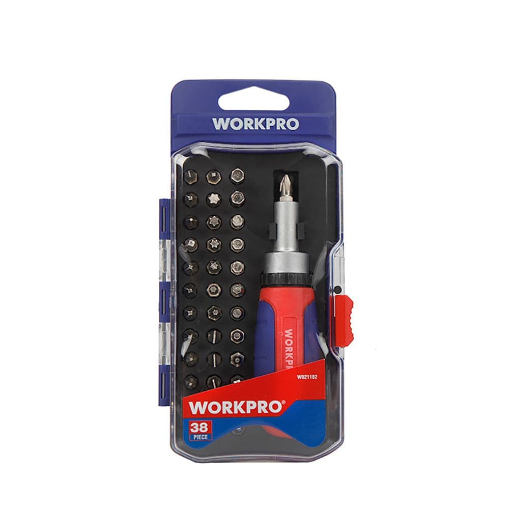 CHAVE DE FENDA CATRACA 38 PEÇAS. WORKPRO