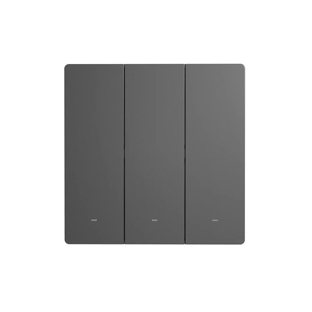 Sonoff M5 Interruptor Inteligente Pressão de 3 canais 80mm Cinza WiFi - Sonoff M5-3C-80
