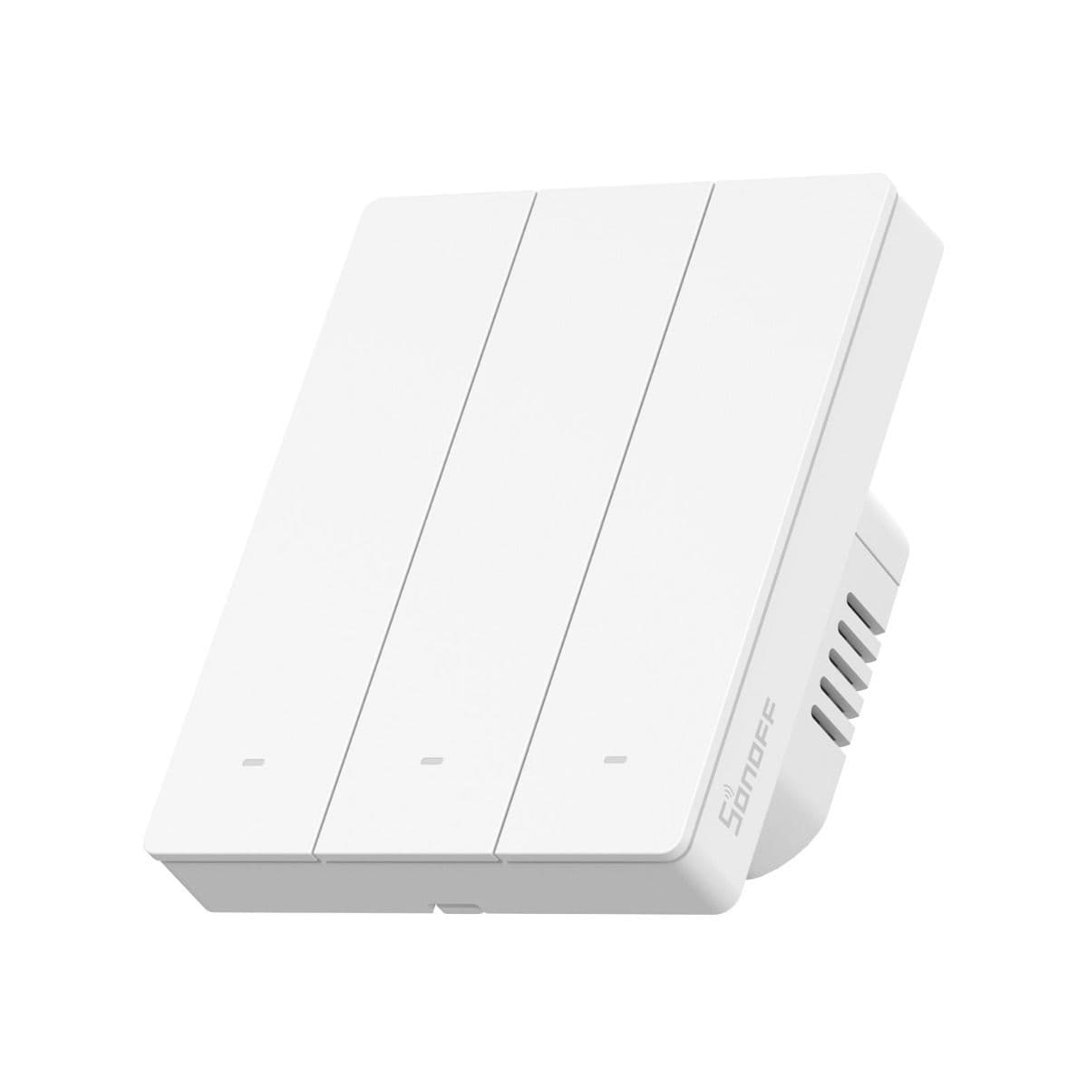 Sonoff M5 Interruptor Inteligente Pressão de 3 canais 80mm Branco WiFi Matter - Sonoff M5-3C-80W