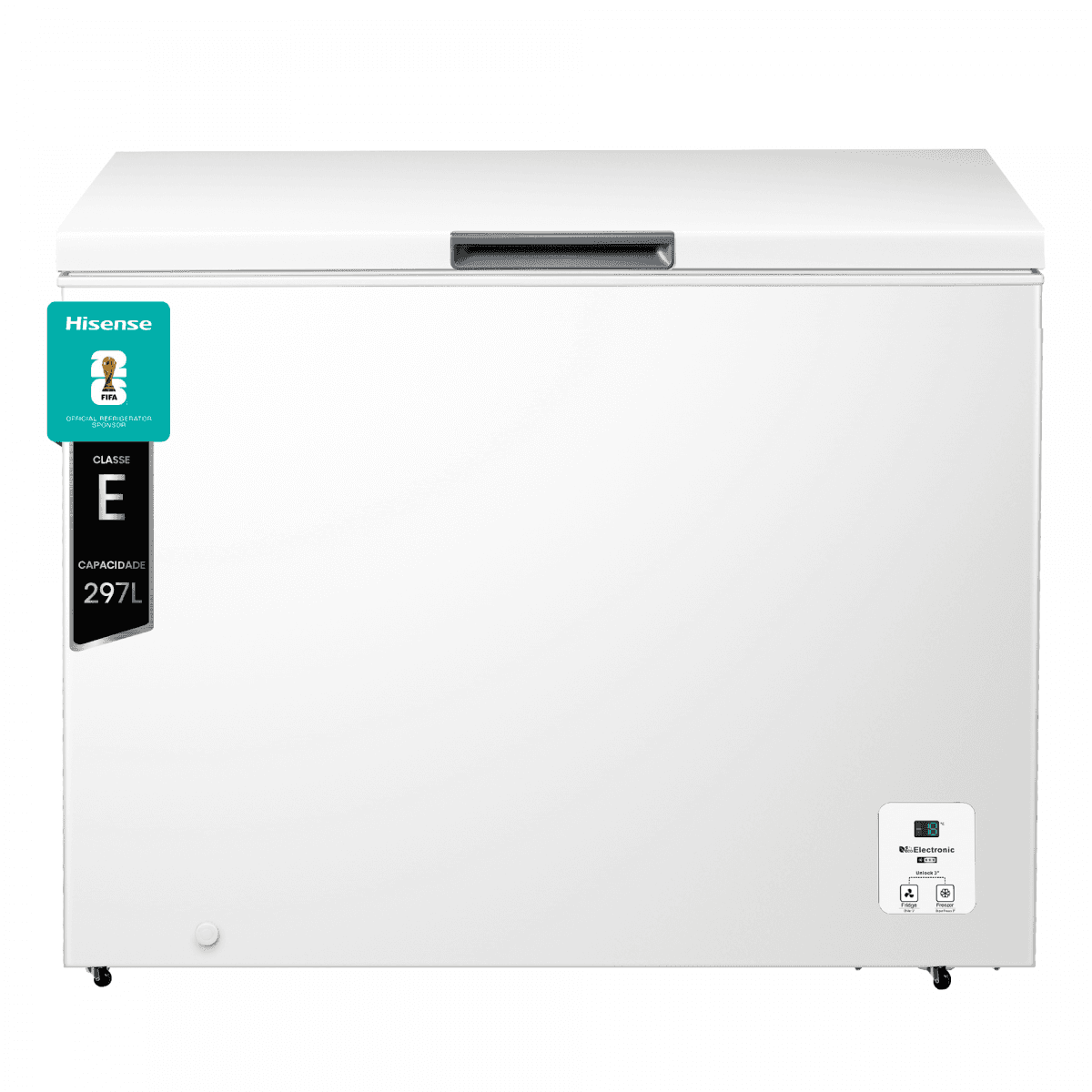 Arca Horizontal Hisense FT386D4AWLYE | 297 L, Livre Instalação, Branco