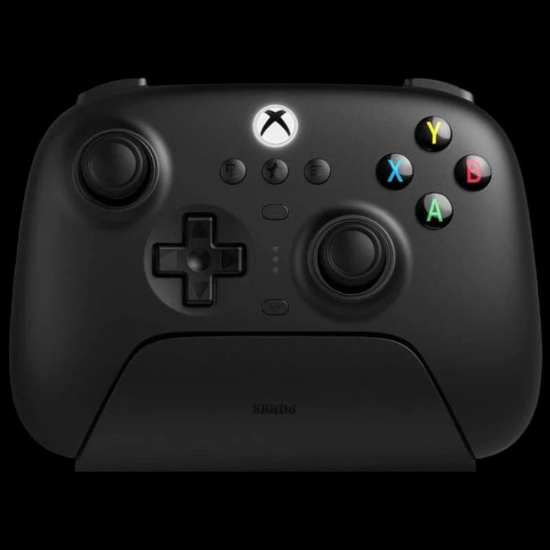 8Bitdo Ultimate 3-mode Wireless 2.4GHz e Bluetooth para PC / Android / XBOX Series X|S e XBOX One Preto com Base de Carregamento