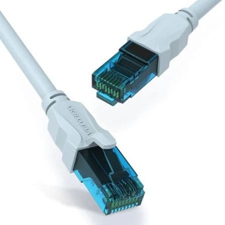 CABO DE REDE RJ45 UTP VENTION VAP-A10-S500 CAT.5E 5M AZUL E PRETO