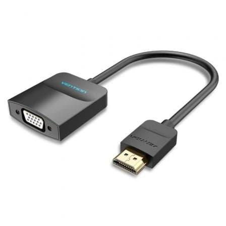 Vention Conversor Vídeo HDMI Macho - VGA Fêmea - Jack 3.5 Fêmea 42161 15cm Preto