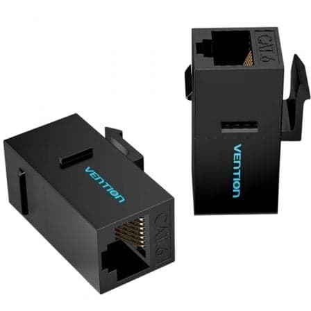 Vention Adaptador RJ45 Fêmea para Fêmea Cat6 UTP Pack 5 Preto