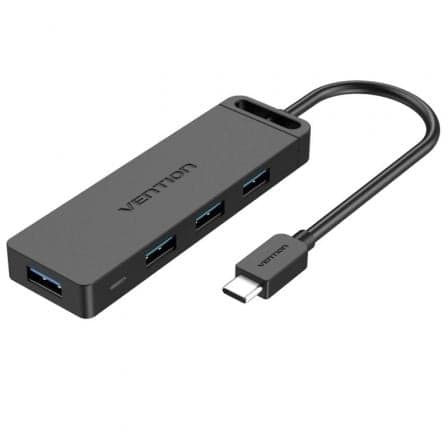 Vention Hub 5 em 1 C/ 4 Portas usb 3.0 e USB-C - Tgkbb