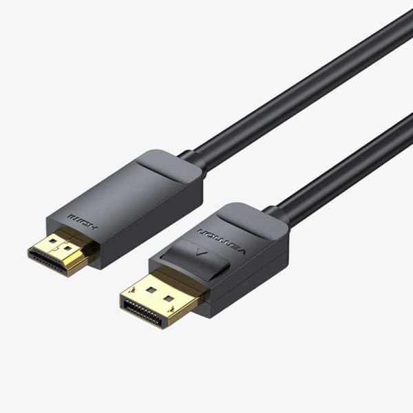 Cable Conversor Vention HAGBI / DisplayPort Macho - HDMI 4K Macho / 3m / Preto