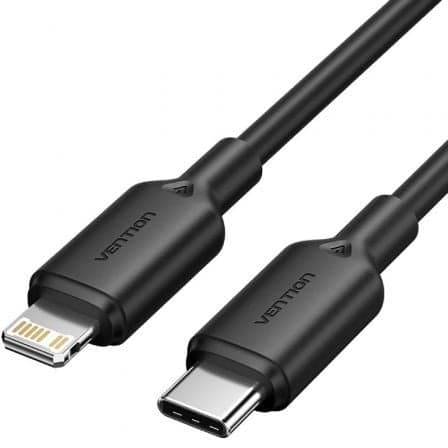 Vention LAKBH Cabo USB 2.0 Tipo-C para Lightning 27W 3A 480Mbps 2m Preto