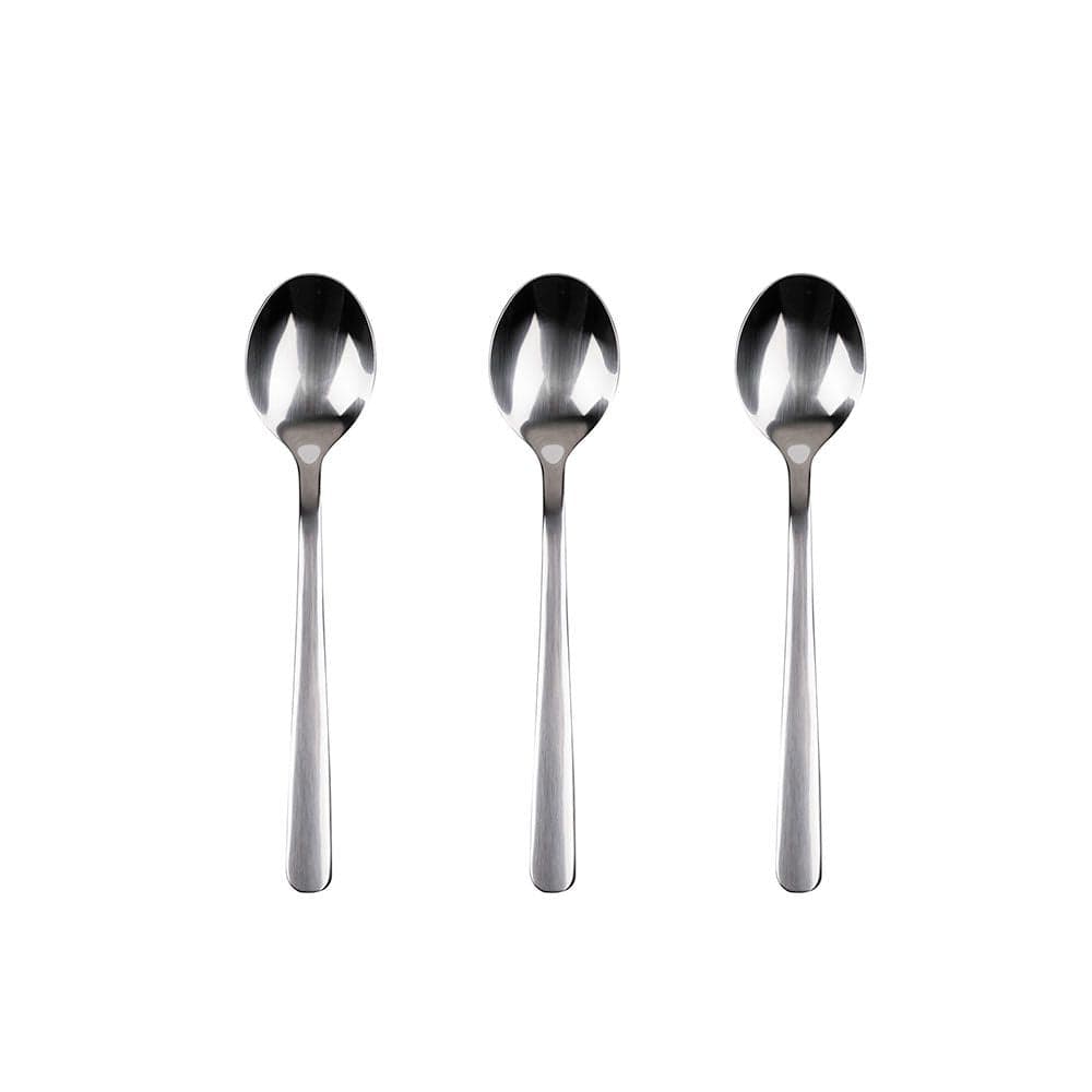 KIT 3 UNID. COLHER DE CAFÉ DE AÇO INOXIDAVEL RECICLADO BRILHO EAR