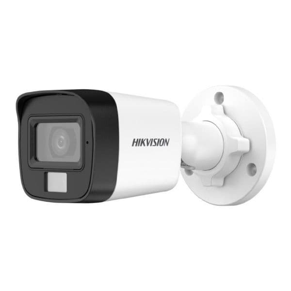 Hikvision Câmara de Segurança DS-2CE16K0T-LFS 5MP 3K HD-TVI Turbo HD 4em1 Mini Bullet Áudio Iluminação Híbrida Inteligente Exterior IP67