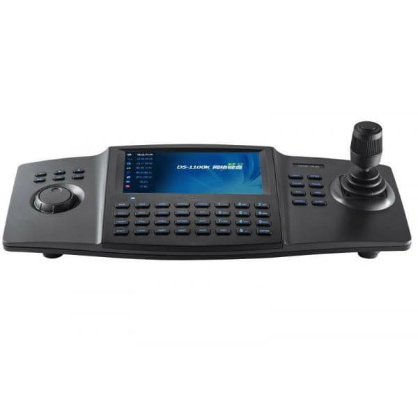 Hikvision Teclado de Controlo IP DS-1100KI(C) 4 Canais USB 2.0 Interface Dupla Ecrã LCD 7"